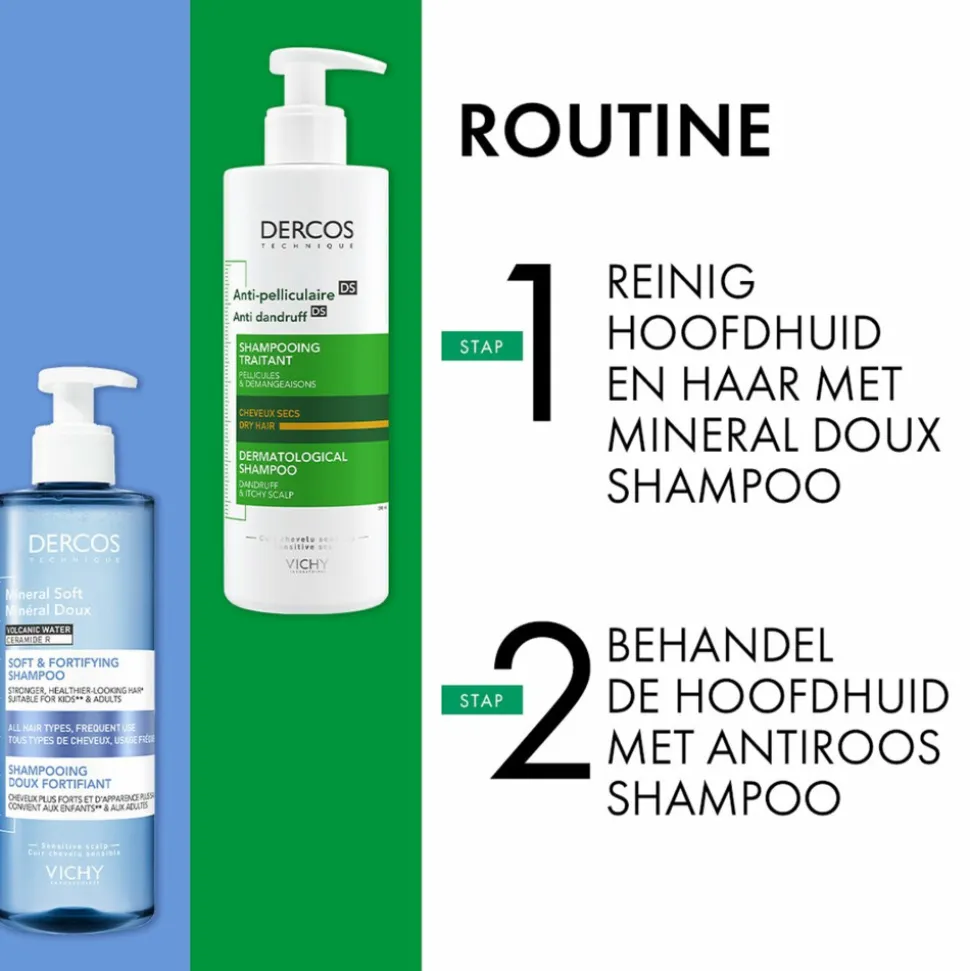 Vichy Dercos Anti-Roos Shampoo Droog Haar 390 ml