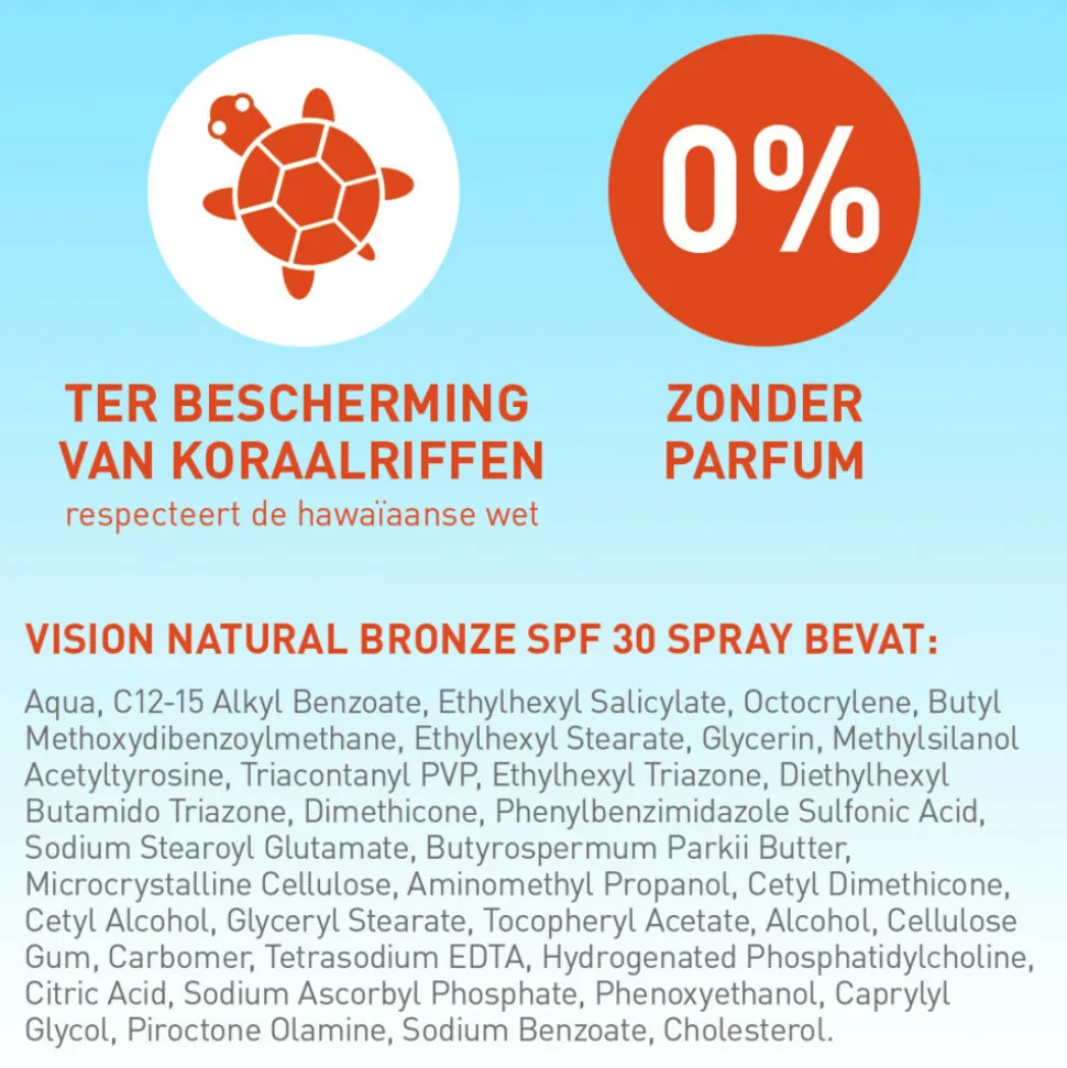 Vision Zonnebrand Natural Bronze SPF 30 185 ml