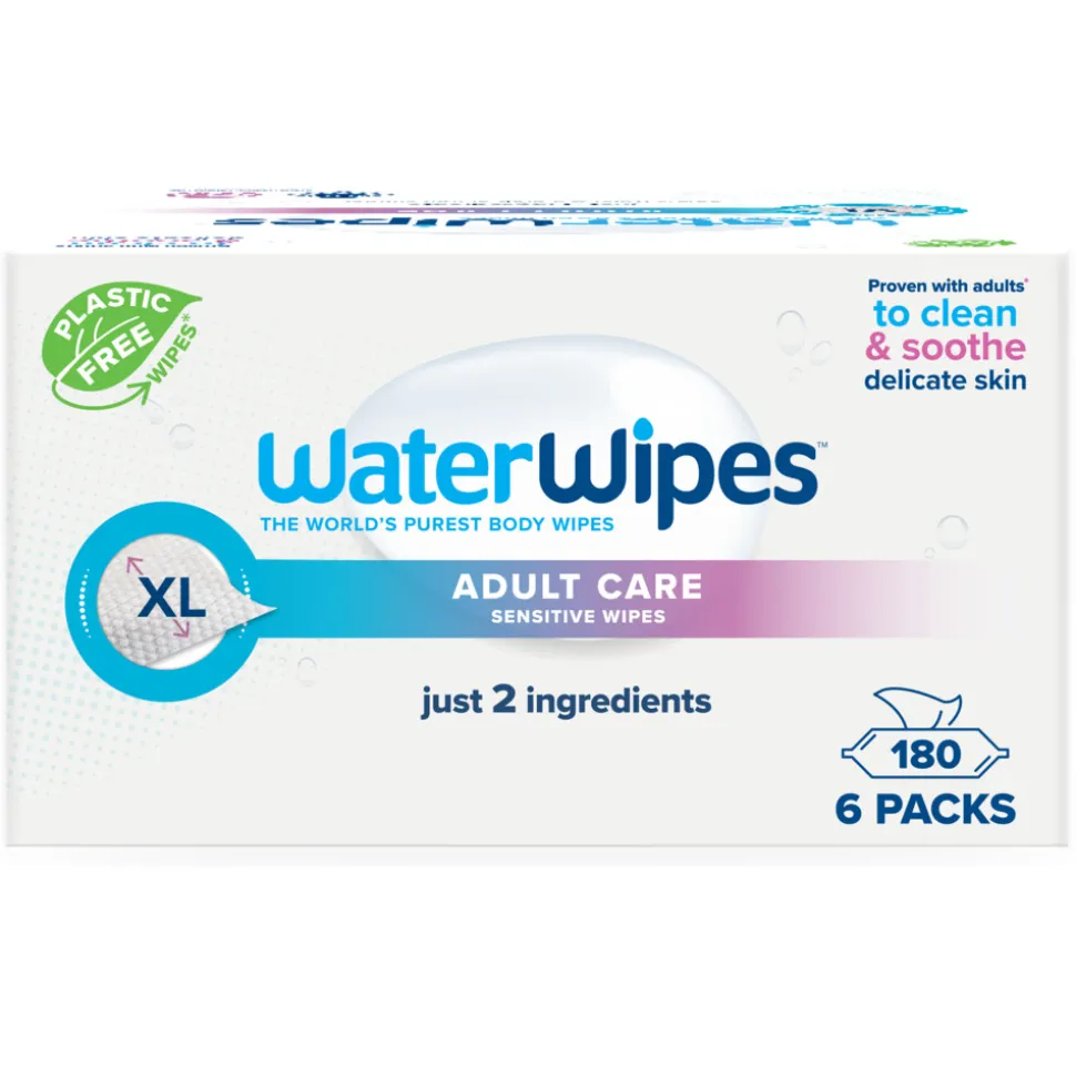 WaterWipes Volwassen Doekjes Sensitive 6x30 = 180 stuks