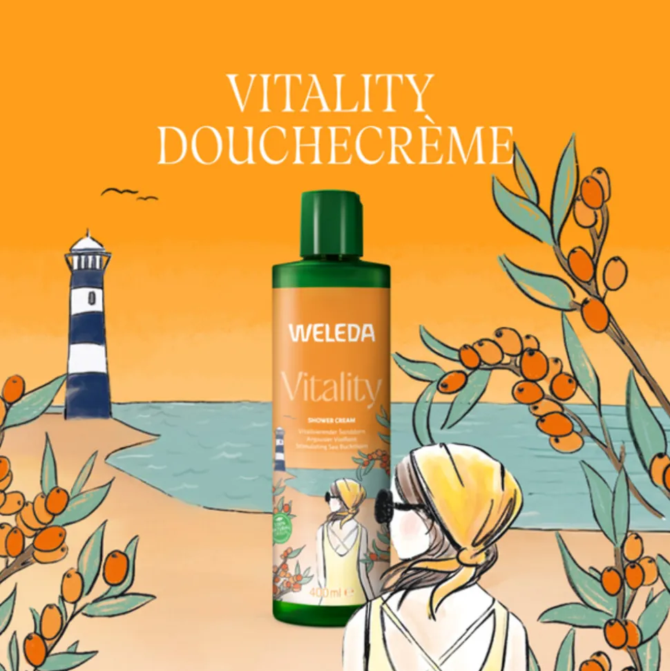 WELEDA Douchecreme Vitality Duindoorn 400 ml