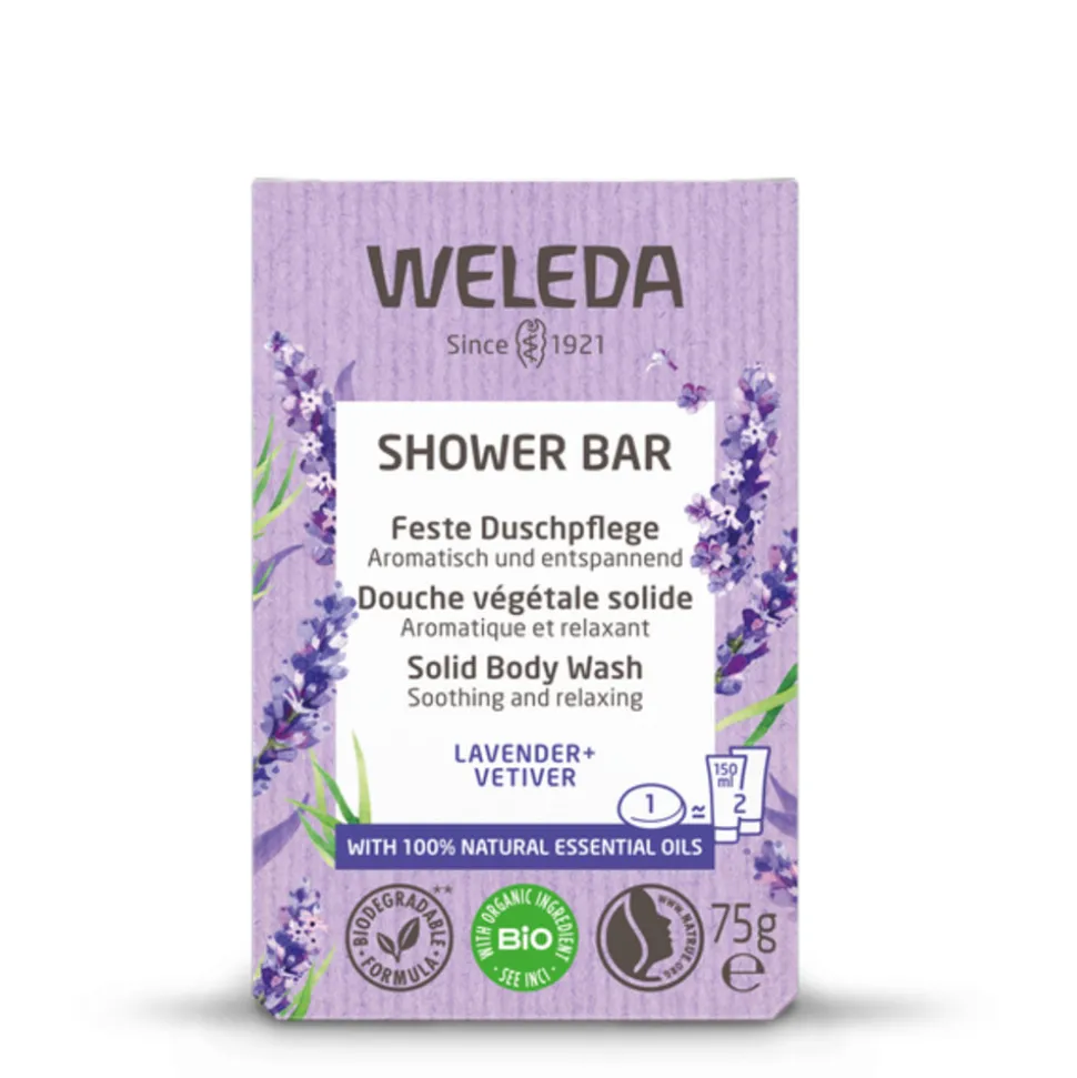 WELEDA Shower Bar Lavender + Vetiver 75 gr