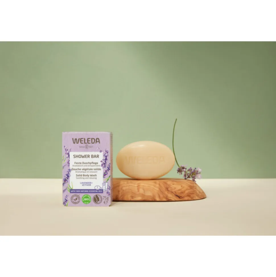 WELEDA Shower Bar Lavender + Vetiver 75 gr
