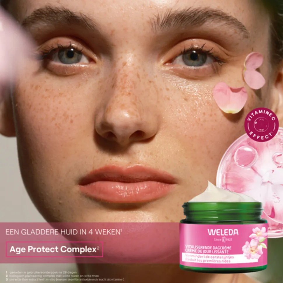 WELEDA Wilde Rozen & Witte Thee Vitaliserende Dagcrème 40 ml