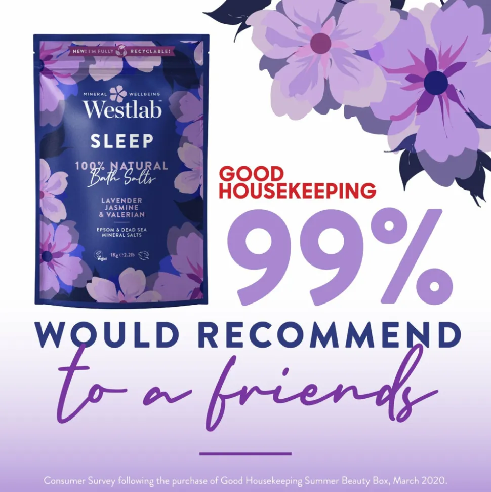 Westlab 100% Natuurlijk Badzout Sleep 1000 gr
