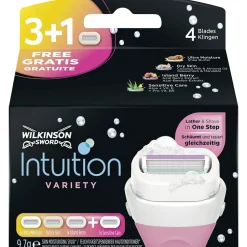 Wilkinson Intuition 2 in 1 Navulmesjes Variety 4 stuks