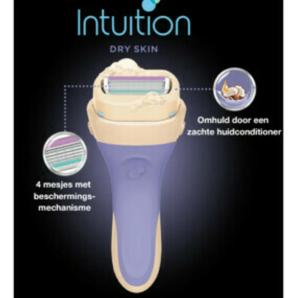 Wilkinson Intuition 2 in 1 Navulmesjes Dry Skin 3 stuks