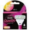 Wilkinson Quattro Sensitive Vrouwen Navulmesjes 4 stuks
