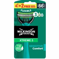 Wilkinson Wegwerpscheermesjes Xtreme 3 Sensitive Comfort 6 stuks