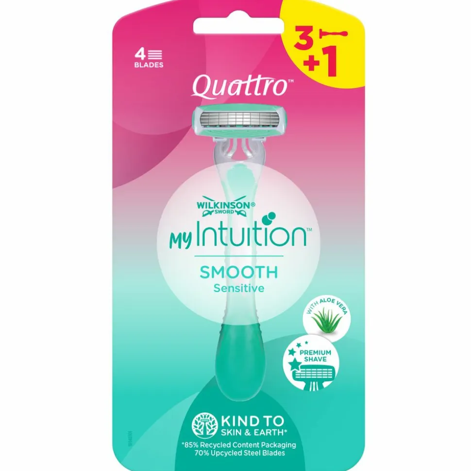 Wilkinson Wegwerpscheermesjes Quattro For Woman 4 stuks