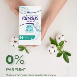 10x Always Dailies Inlegkruisjes Cotton Protection Normal 38 stuks