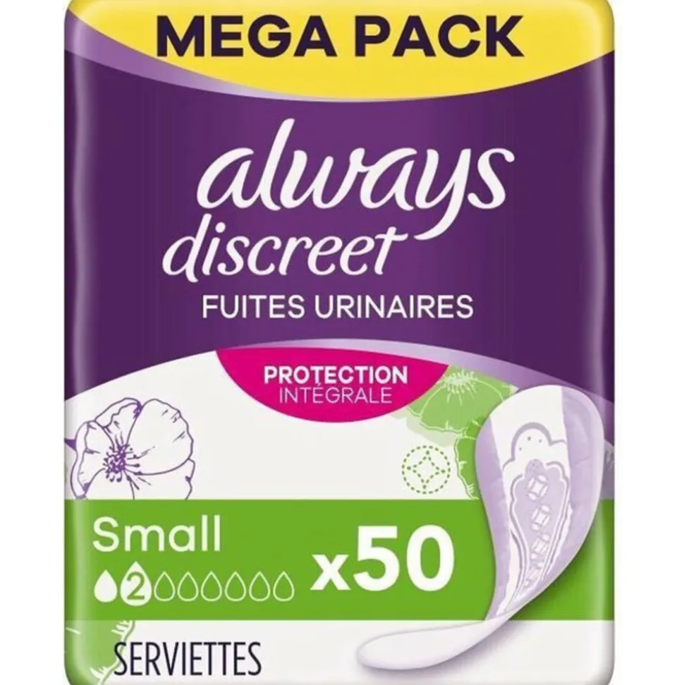 4x Always Discreet Incontinentieverband Small 50 stuks