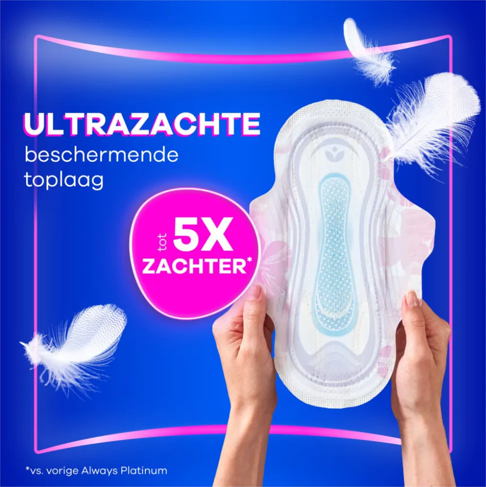 8x Always Maandverband Platinum Normal 24 stuks
