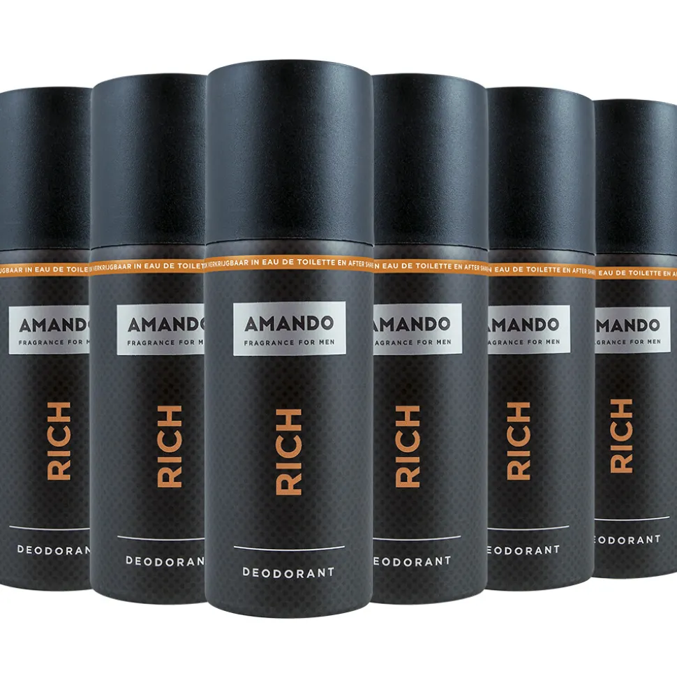 6x Amando Deodorant Rich 150 ml