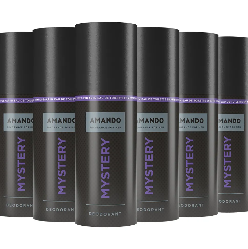 6x Amando Deodorant Spray Mystery 150 ml