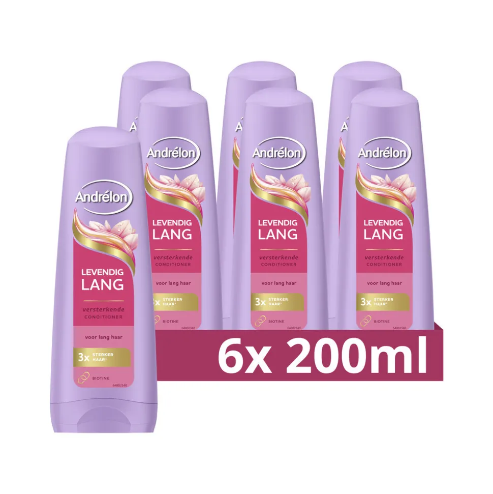 6x Andrélon Conditioner Levendig Lang 200 ml