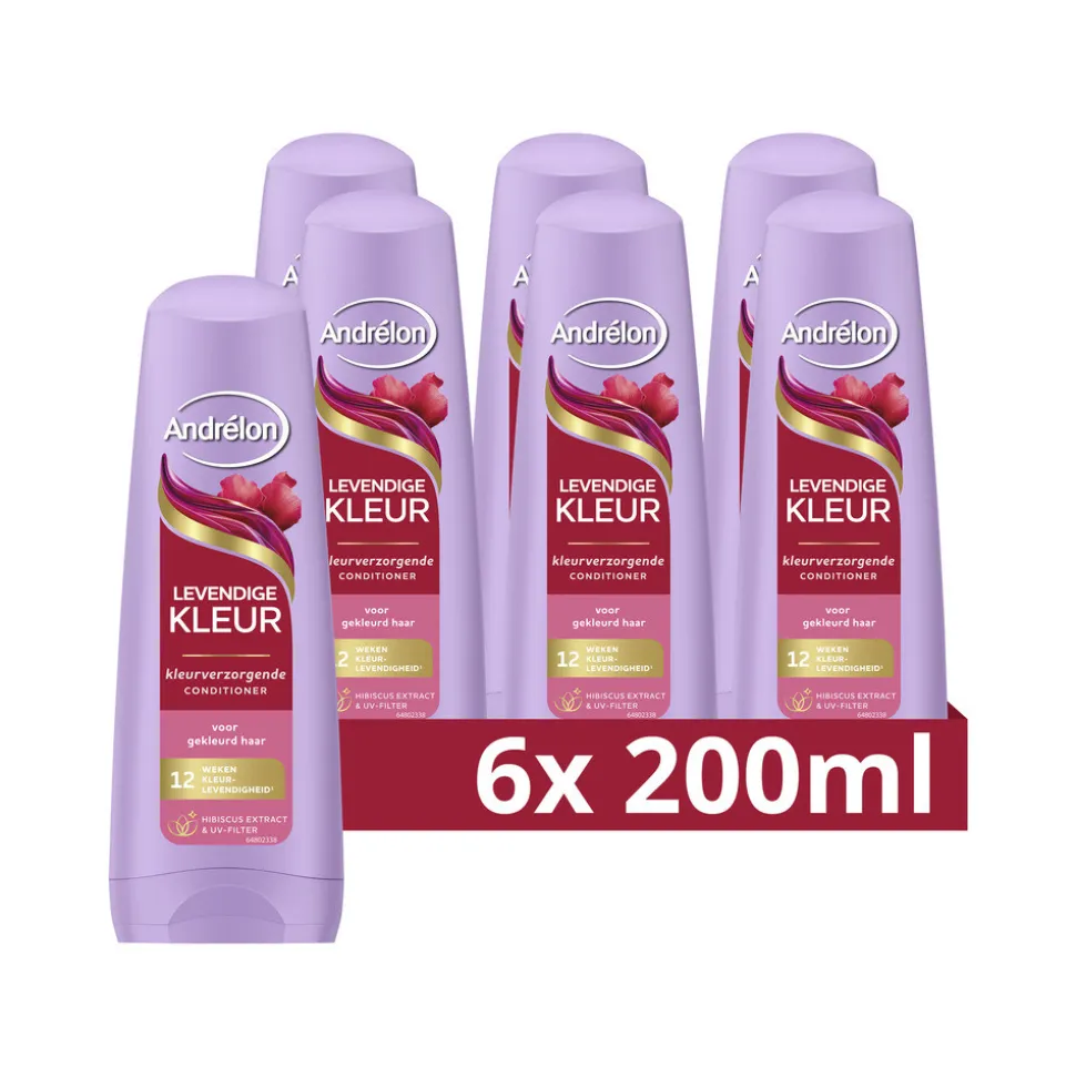 6x Andrélon Conditioner Levendige Kleur 200 ml