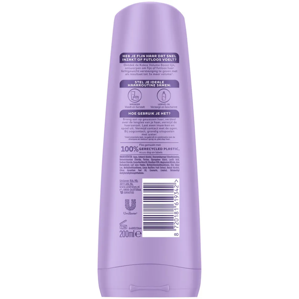 6x Andrélon Conditioner Volume Boost 200 ml
