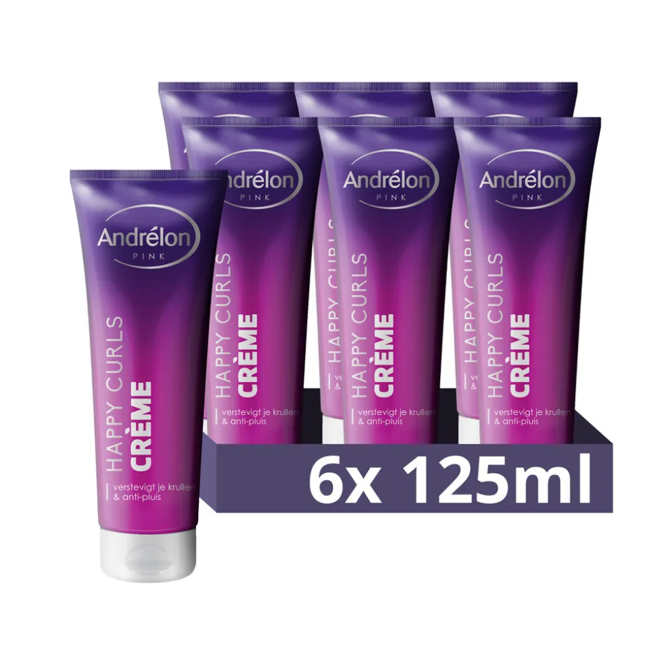 6x Andrélon Crème Happy Curls 125 ml