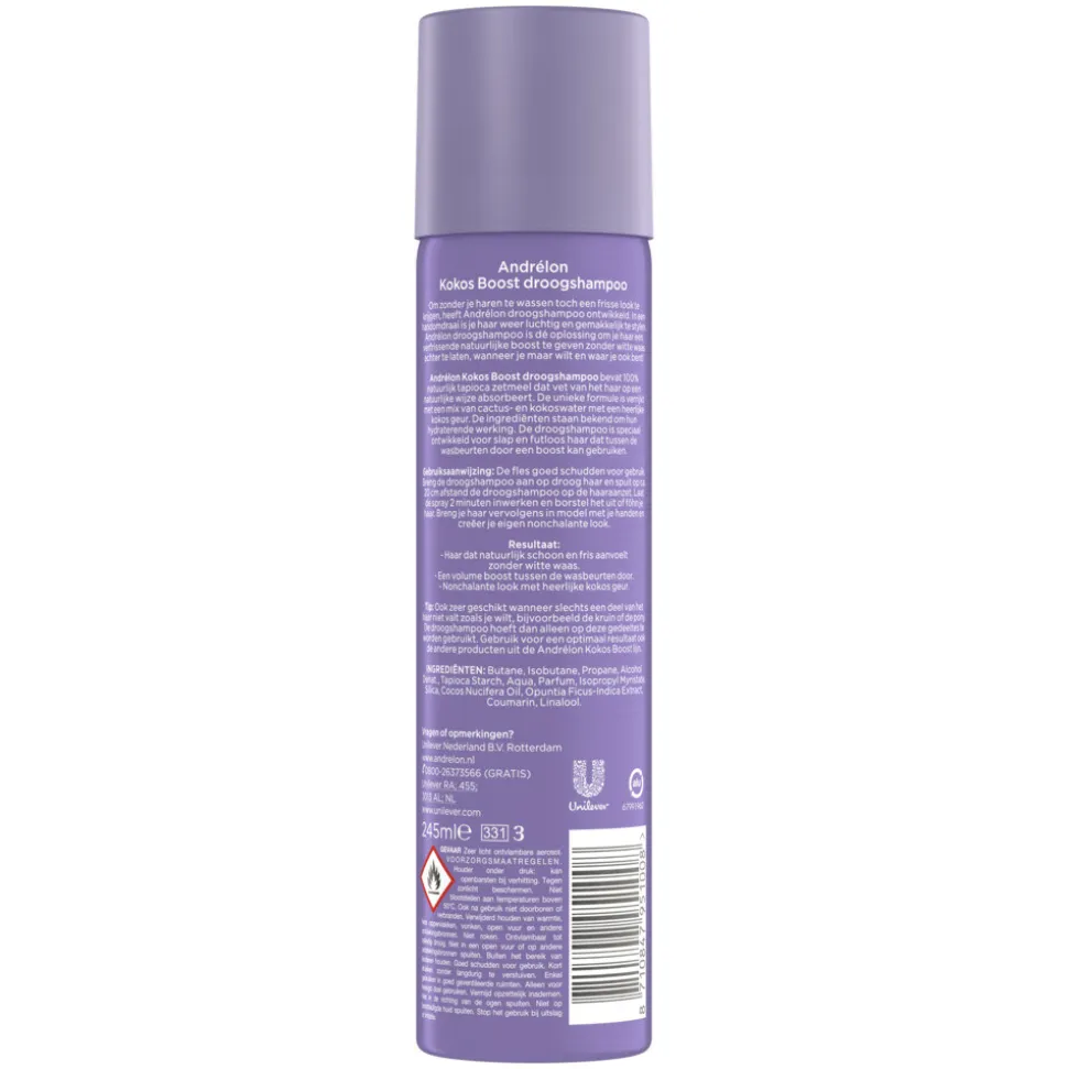 6x Andrélon Droogshampoo Kokos Boost 245 ml