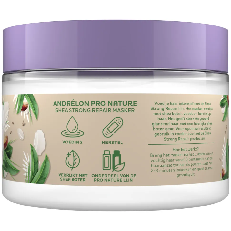 6x Andrélon Haarmasker Shea Strong Repair 300 ml