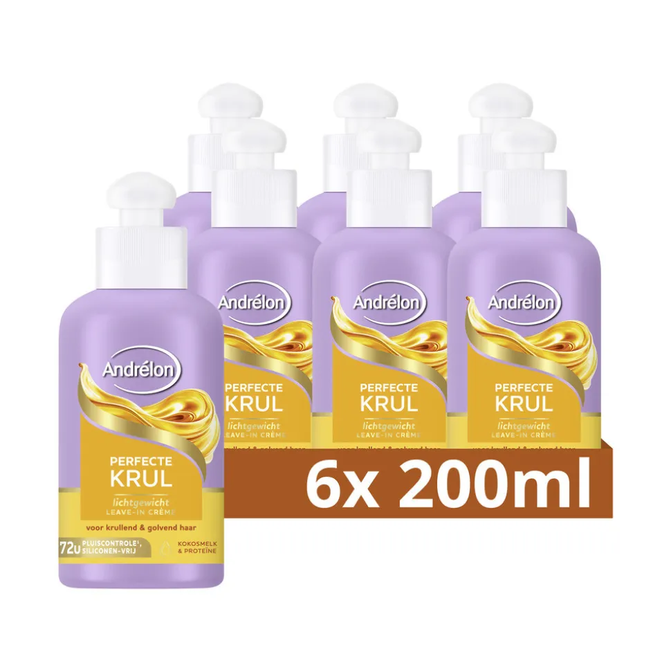 6x Andrélon Leave-In Creme Perfecte Krul 200 ml