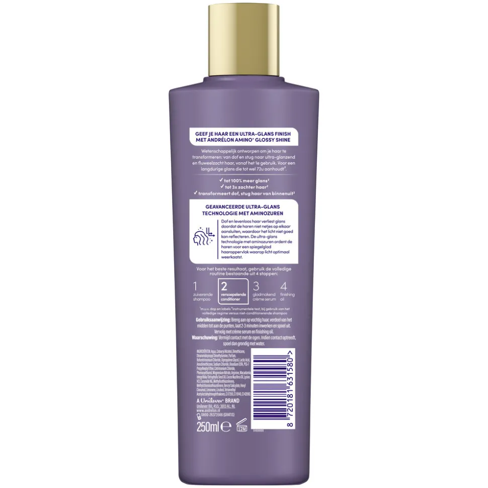 6x Andrélon Pro-Care Conditioner Amino+ Glossy Shine 200 ml