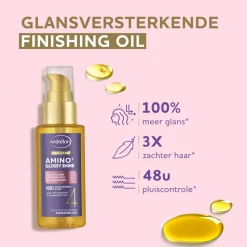 6x Andrélon Pro-Care Haarolie Amino+ Glossy Shine 50 ml