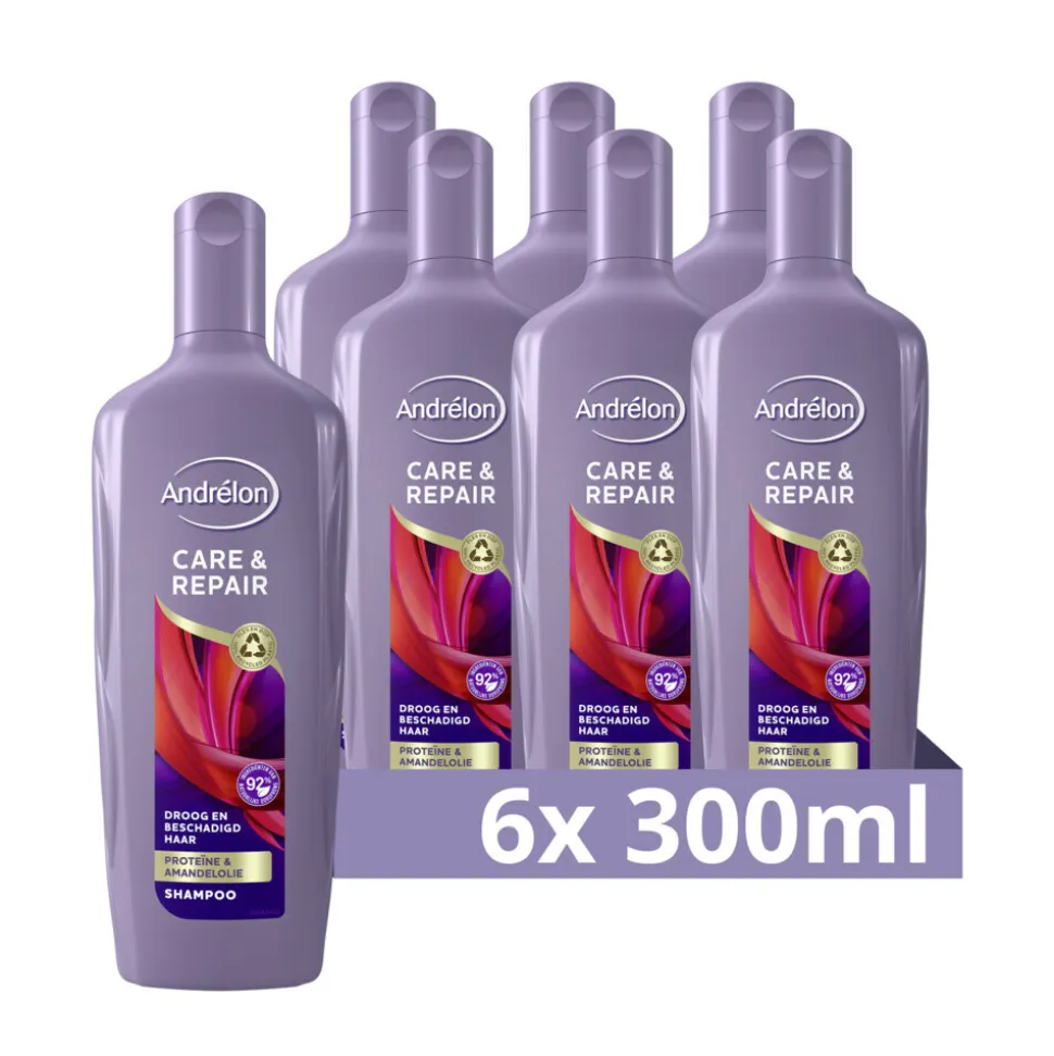 6x Andrélon Shampoo Care & Repair 300 ml