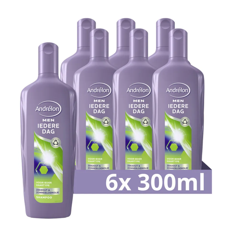 6x Andrélon Shampoo Iedere Dag For Men 300 ml