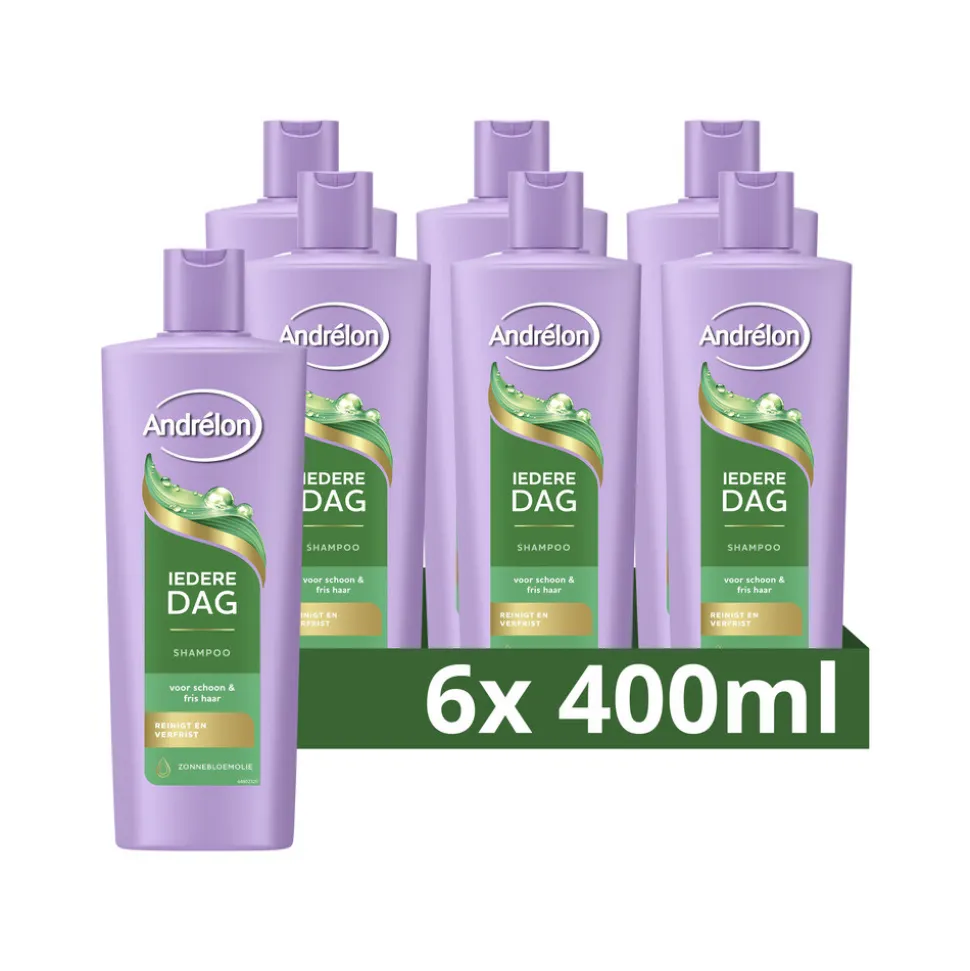 6x Andrélon Shampoo Iedere Dag 400 ml
