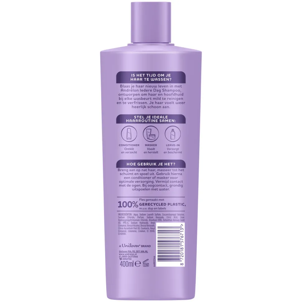 6x Andrélon Shampoo Iedere Dag 400 ml