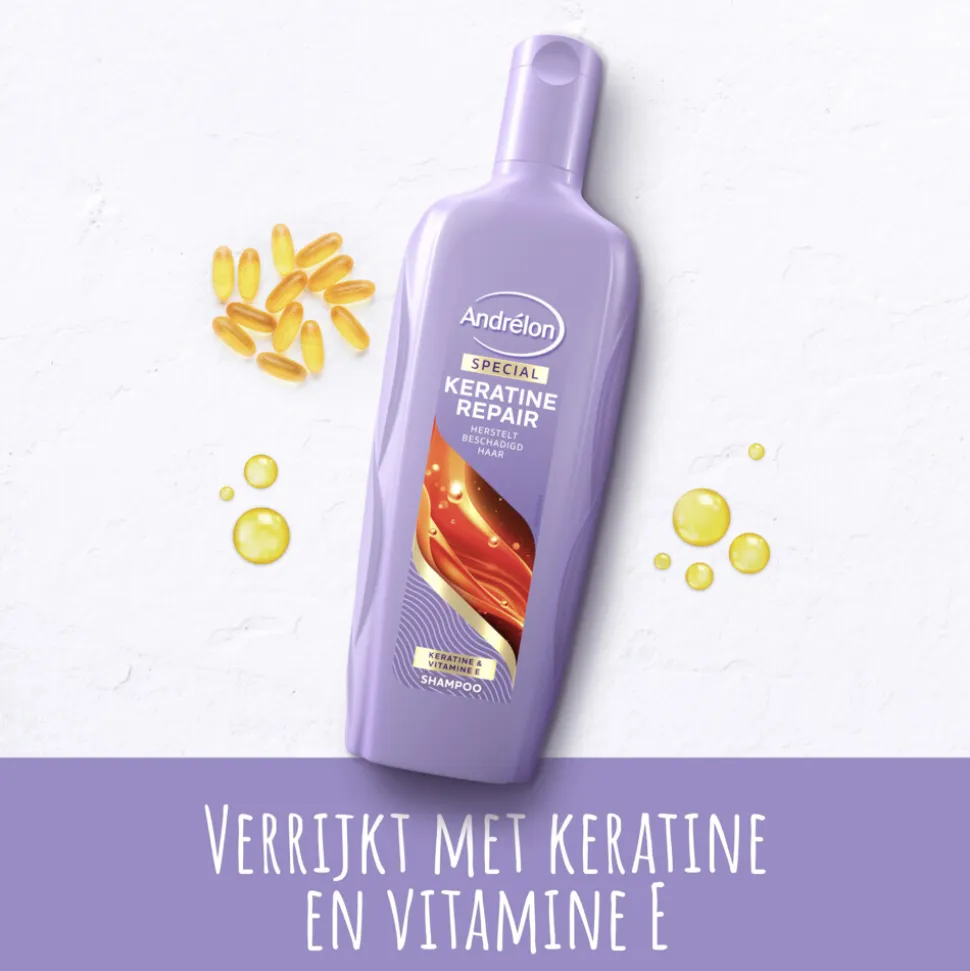 6x Andrélon Shampoo Keratine Repair 300 ml