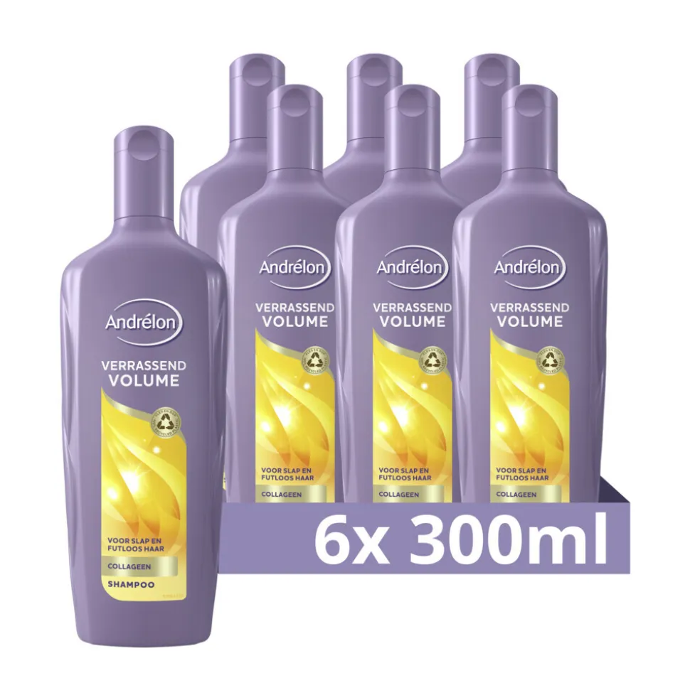 6x Andrélon Shampoo Verrassend Volume 300 ml