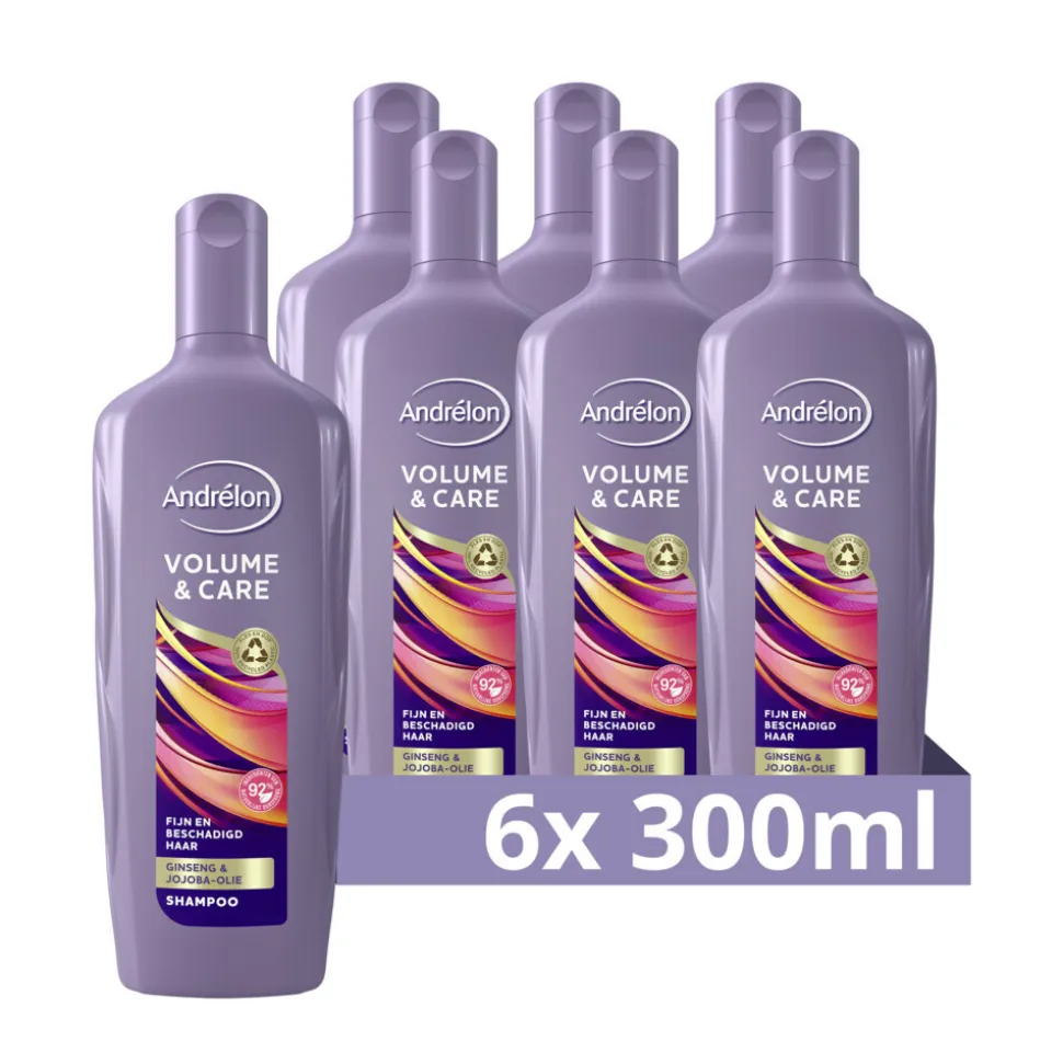 6x Andrélon Shampoo Volume & Care 300 ml