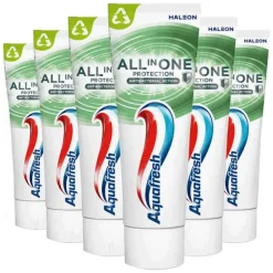 6x Aquafresh Tandpasta All-in-One Protection Antibacterial Action 75 ml