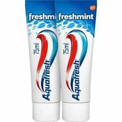 6x Aquafresh Tandpasta Freshmint 3in1 Gezonde Tanden 2 x 75 ml