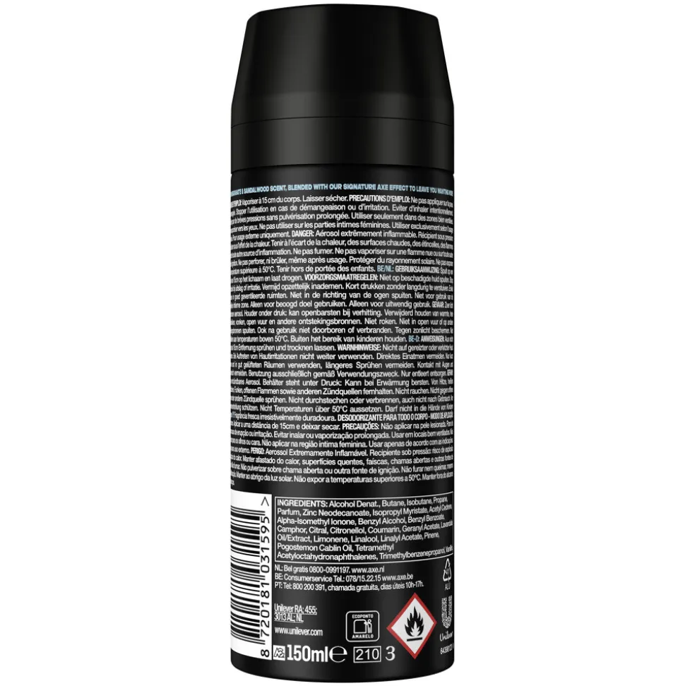 6x Axe Deodorant Bodyspray Anarchy for Him 150 ml