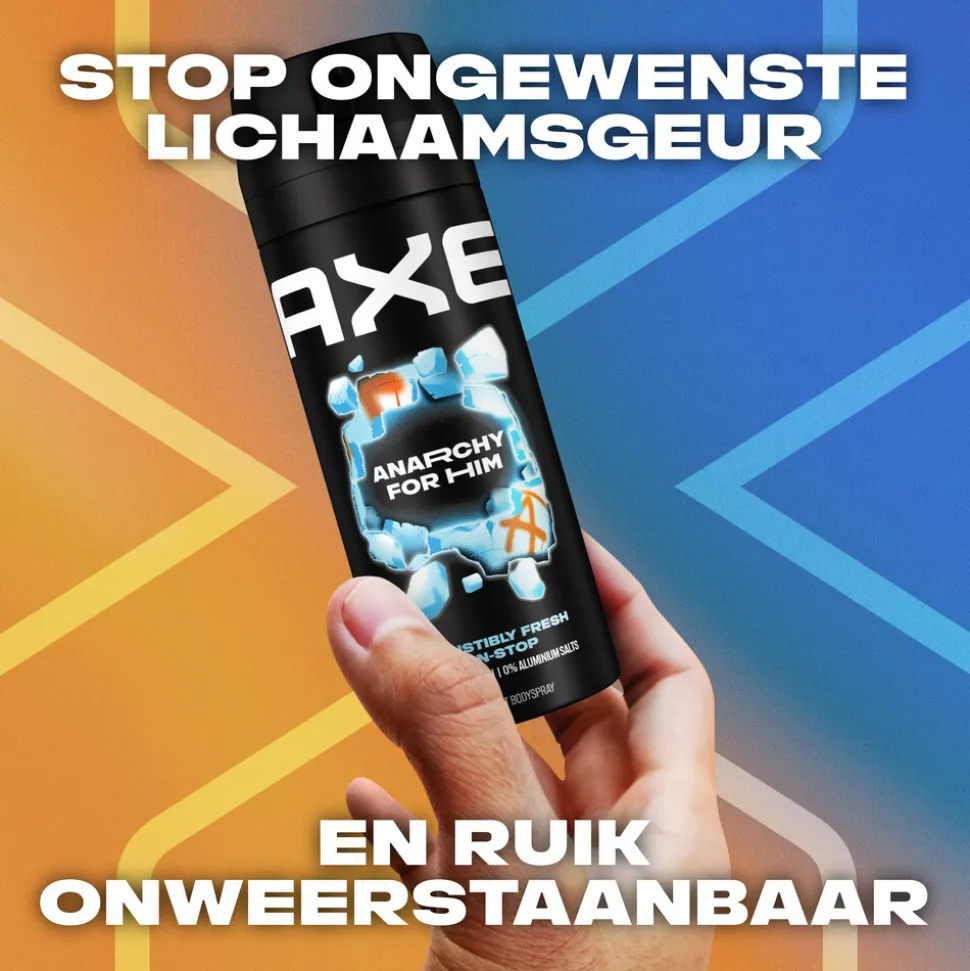 6x Axe Deodorant Bodyspray Anarchy for Him 150 ml