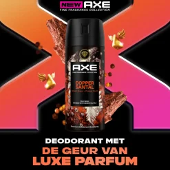 6x Axe Deodorant Bodyspray Copper Santal 150 ml