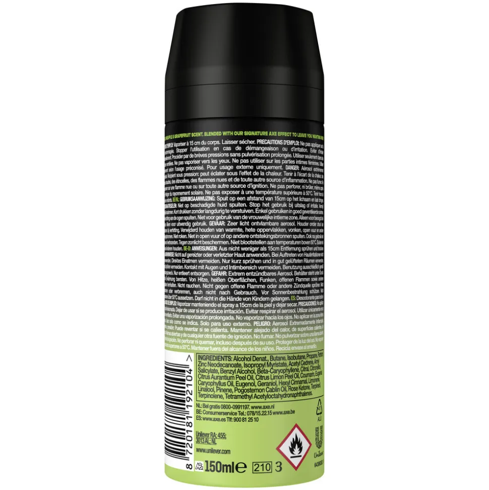 6x Axe Deodorant Bodyspray Epic Fresh 150 ml