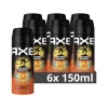 6x Axe Deodorant Bodyspray Sunset Fresh 150 ml