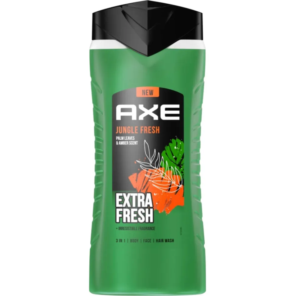 12x Axe Douchegel Jungle Extra Fresh 400 ml