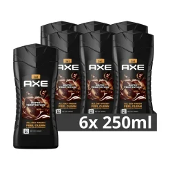 6x Axe 3-in-1 Douchegel Dark Temptation 250 ml