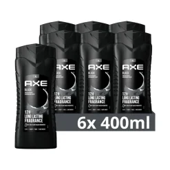6x Axe 3-in-1 Douchegel XL Black 400 ml