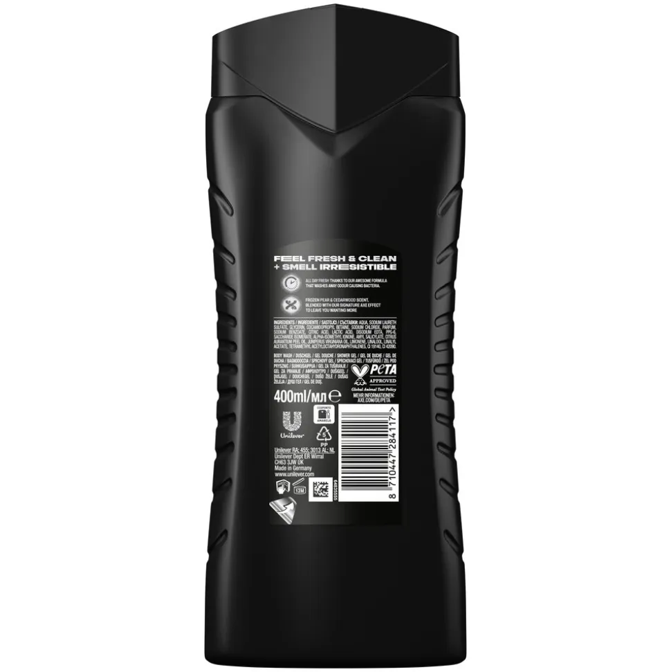 6x Axe 3-in-1 Douchegel XL Black 400 ml