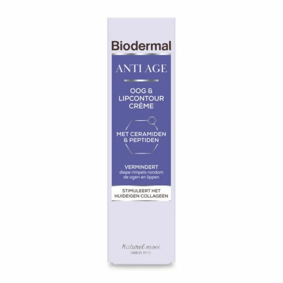 2x Biodermal Oog & Lip Contour crème Anti Age 15 ml
