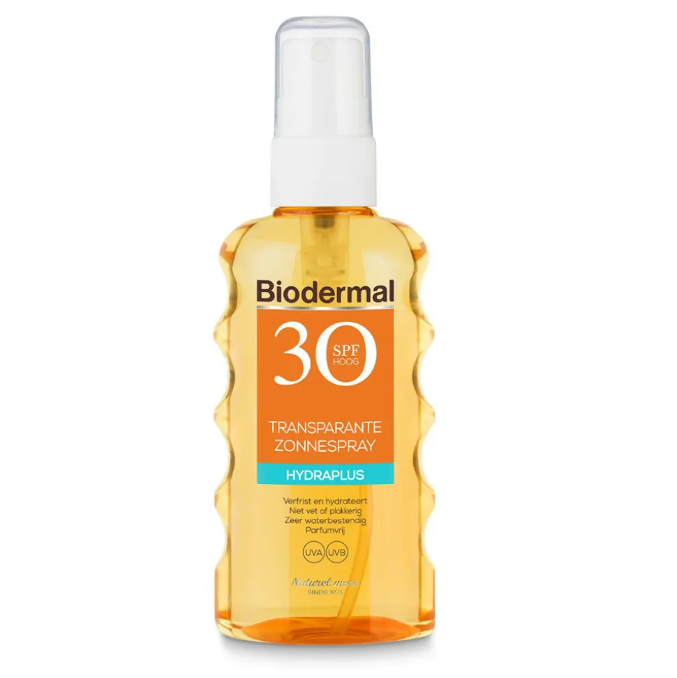 2x Biodermal Zonnespray Transparant SPF 30 175 ml