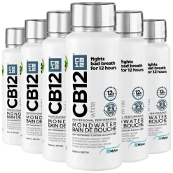 6x CB12 Mondwater White 250 ml