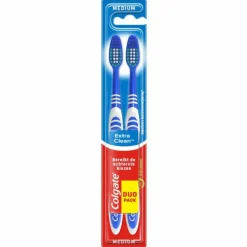 12x Colgate Tandenborstel Extra Clean Medium 2 stuks