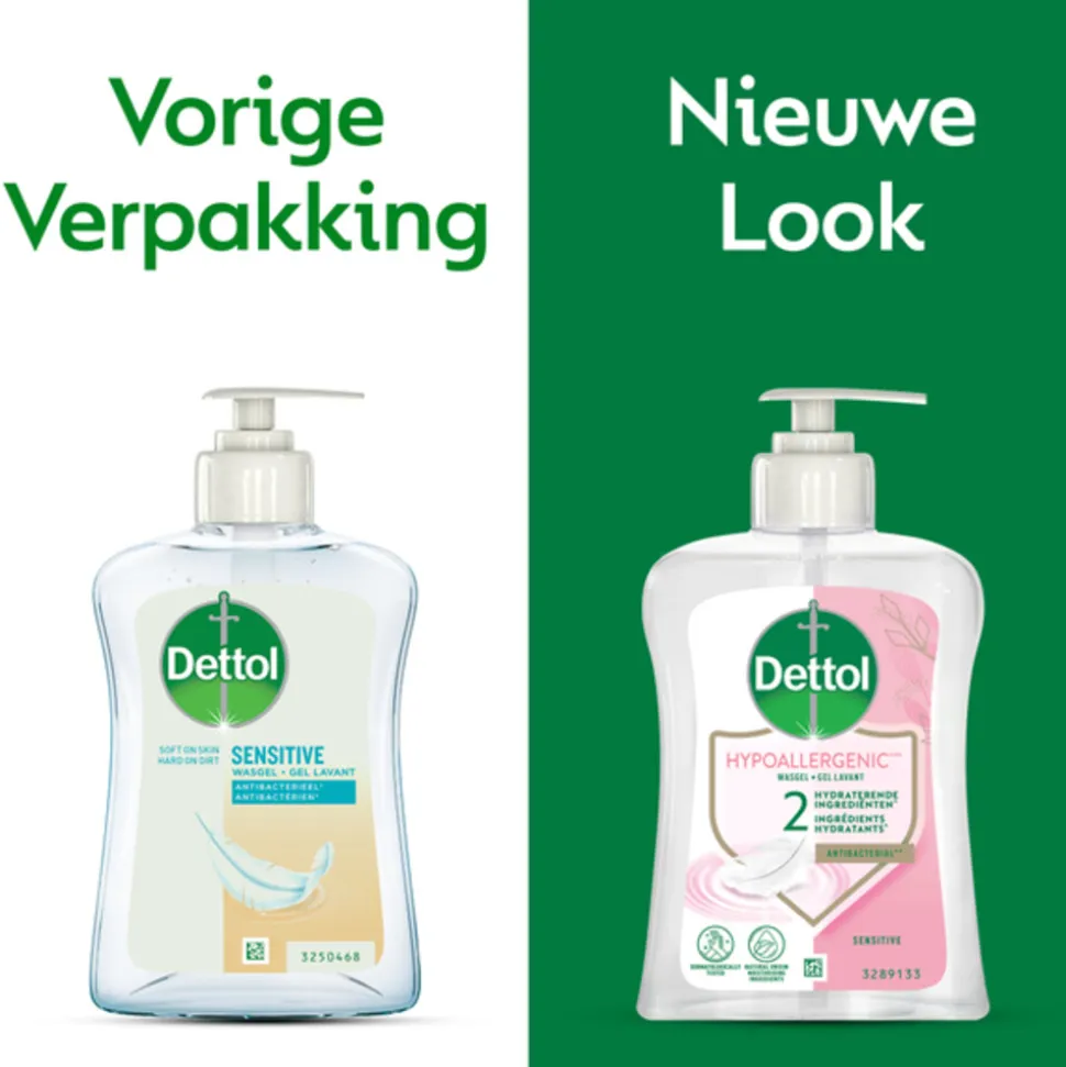 6x Dettol Handzeep Gevoelige Huid 250 ml